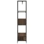 Coat rack with brown oak engineered wood shelves by , Dresser Organizers and Bar Hangers - Ref: Foro24-847863, Price: 114,78 ...