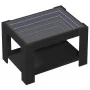 LED center table made of black engineered wood 73x53x45 cm by , Coffee table - Ref: Foro24-847547, Price: 103,95 €, Discount: %