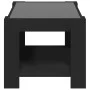 LED center table made of black engineered wood 73x53x45 cm by , Coffee table - Ref: Foro24-847547, Price: 103,95 €, Discount: %