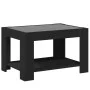 LED center table made of black engineered wood 73x53x45 cm by , Coffee table - Ref: Foro24-847547, Price: 103,95 €, Discount: %