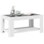 White engineered wood coffee table with LED lights 93x53x45 cm by , Coffee table - Ref: Foro24-847553, Price: 120,00 €, Disco...