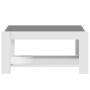 LED-Couchtisch aus weißem Ingenieurholz 93x53x45 cm von , Couchtisch - Ref: Foro24-847553, Preis: 121,69 €, Rabatt: %