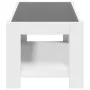 White engineered wood coffee table with LED lights 93x53x45 cm by , Coffee table - Ref: Foro24-847553, Price: 120,00 €, Disco...