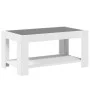 White engineered wood coffee table with LED lights 93x53x45 cm by , Coffee table - Ref: Foro24-847553, Price: 120,00 €, Disco...