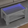 Center table and LED engineered wood in Sonoma gray 93x53x45 cm by , Coffee table - Ref: Foro24-847558, Price: 153,67 €, Disc...