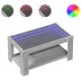Center table and LED engineered wood in Sonoma gray 93x53x45 cm by , Coffee table - Ref: Foro24-847558, Price: 150,92 €, Disc...