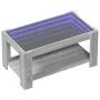 Center table and LED engineered wood in Sonoma gray 93x53x45 cm by , Coffee table - Ref: Foro24-847558, Price: 150,92 €, Disc...