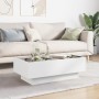 LED-Couchtisch aus weißem Ingenieurholz, 90x50x30 cm. von , Couchtisch - Ref: Foro24-847518, Preis: 146,22 €, Rabatt: %