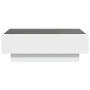 White engineered wood coffee table with LED lights 90x50x30 cm by , Coffee table - Ref: Foro24-847518, Price: 143,36 €, Disco...