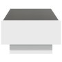 White engineered wood coffee table with LED lights 90x50x30 cm by , Coffee table - Ref: Foro24-847518, Price: 146,22 €, Disco...