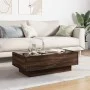 Center table and LED engineered wood in brown oak, 90x50x30 cm by , Coffee table - Ref: Foro24-847524, Price: 118,98 €, Disco...