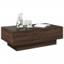 Center table and LED engineered wood in brown oak, 90x50x30 cm by , Coffee table - Ref: Foro24-847524, Price: 121,04 €, Disco...