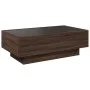 Center table and LED engineered wood in brown oak, 90x50x30 cm by , Coffee table - Ref: Foro24-847524, Price: 118,98 €, Disco...