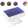 LED light white engineered wood coffee table 70x50x45 cm by , Coffee table - Ref: Foro24-847532, Price: 120,12 €, Discount: %
