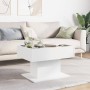 LED light white engineered wood coffee table 70x50x45 cm by , Coffee table - Ref: Foro24-847532, Price: 121,63 €, Discount: %