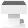 LED-Beistelltisch aus weißem Ingenieurholz mit den Maßen 70x50x45 cm. von , Couchtisch - Ref: Foro24-847532, Preis: 121,63 €,...