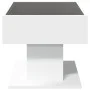 LED light white engineered wood coffee table 70x50x45 cm by , Coffee table - Ref: Foro24-847532, Price: 120,12 €, Discount: %