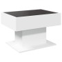 LED-Beistelltisch aus weißem Ingenieurholz mit den Maßen 70x50x45 cm. von , Couchtisch - Ref: Foro24-847532, Preis: 121,63 €,...