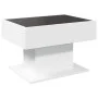 LED light white engineered wood coffee table 70x50x45 cm by , Coffee table - Ref: Foro24-847532, Price: 120,12 €, Discount: %