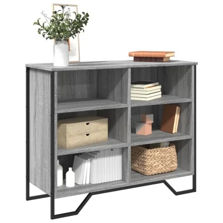 Engineered wood sideboard in Sonoma grey 91x35.5x74.5 cm by , Sideboards - Ref: Foro24-848552, Price: 67,57 €, Discount: %