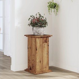 Aged engineered wood plant stands 33x33x60 cm by , Pot stands - Ref: Foro24-852967, Price: 42,07 €, Discount: %