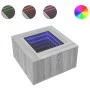 Mitteltisch und LED-Technik aus Sonoma-Gray-Ingenieurholz 60x60x40 cm. von , Couchtisch - Ref: Foro24-847572, Preis: 124,59 €...