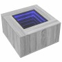 Center table and LED engineered wood in Sonoma gray 60x60x40 cm by , Coffee table - Ref: Foro24-847572, Price: 126,78 €, Disc...