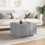 Center table and LED engineered wood in Sonoma gray 60x60x40 cm by , Coffee table - Ref: Foro24-847572, Price: 126,78 €, Disc...
