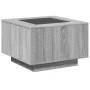 Center table and LED engineered wood in Sonoma gray 60x60x40 cm by , Coffee table - Ref: Foro24-847572, Price: 124,63 €, Disc...