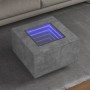 Center table and LED engineered wood in gray concrete 60x60x40cm by , Coffee table - Ref: Foro24-847570, Price: 118,05 €, Dis...
