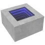 Center table and LED engineered wood in gray concrete 60x60x40cm by , Coffee table - Ref: Foro24-847570, Price: 116,41 €, Dis...