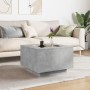 Center table and LED engineered wood in gray concrete 60x60x40cm by , Coffee table - Ref: Foro24-847570, Price: 118,05 €, Dis...