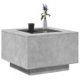 Center table and LED engineered wood in gray concrete 60x60x40cm by , Coffee table - Ref: Foro24-847570, Price: 118,05 €, Dis...