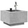 Center table and LED engineered wood in gray concrete 60x60x40cm by , Coffee table - Ref: Foro24-847570, Price: 116,41 €, Dis...