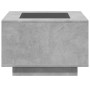Center table and LED engineered wood in gray concrete 60x60x40cm by , Coffee table - Ref: Foro24-847570, Price: 118,05 €, Dis...