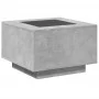 Center table and LED engineered wood in gray concrete 60x60x40cm by , Coffee table - Ref: Foro24-847570, Price: 116,41 €, Dis...