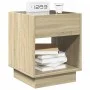 Bedside table with Infinity LED Sonoma oak 40x40x50 cm by , Nightstands - Ref: Foro24-3284079, Price: 59,42 €, Discount: %