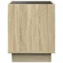 Bedside table with Infinity LED Sonoma oak 40x40x50 cm by , Nightstands - Ref: Foro24-3284079, Price: 59,42 €, Discount: %