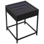 Bedside table with Infinity LED black 40x40x51 cm by , Nightstands - Ref: Foro24-3284091, Price: 59,98 €, Discount: %
