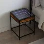 Bedside table with Infinity LED smoked oak 40x40x51 cm by , Nightstands - Ref: Foro24-3284093, Price: 52,62 €, Discount: %