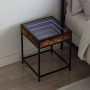 Nachttisch mit Infinity LED in geräucherter Eiche 40x40x51 cm von , Nachttische - Ref: Foro24-3284093, Preis: 53,26 €, Rabatt: %