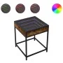 Bedside table with Infinity LED smoked oak 40x40x51 cm by , Nightstands - Ref: Foro24-3284093, Price: 52,62 €, Discount: %