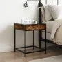 Bedside table with Infinity LED smoked oak 40x40x51 cm by , Nightstands - Ref: Foro24-3284093, Price: 52,62 €, Discount: %