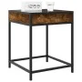 Bedside table with Infinity LED smoked oak 40x40x51 cm by , Nightstands - Ref: Foro24-3284093, Price: 52,62 €, Discount: %