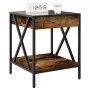 Bedside table with Infinity LED smoked oak 40x40x49 cm by , Nightstands - Ref: Foro24-3284098, Price: 64,25 €, Discount: %