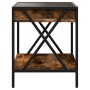 Bedside table with Infinity LED smoked oak 40x40x49 cm by , Nightstands - Ref: Foro24-3284098, Price: 65,19 €, Discount: %