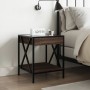 Bedside table with Infinity LED brown oak 40x40x49 cm by , Nightstands - Ref: Foro24-3284100, Price: 68,59 €, Discount: %