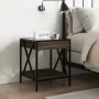 Bedside table with Infinity LED brown oak 40x40x49 cm by , Nightstands - Ref: Foro24-3284100, Price: 67,51 €, Discount: %