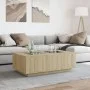 Coffee table with Infinity LED Sonoma oak 116x69x40 cm by , Coffee table - Ref: Foro24-3284058, Price: 166,04 €, Discount: %