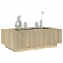 Coffee table with Infinity LED Sonoma oak 116x69x40 cm by , Coffee table - Ref: Foro24-3284058, Price: 168,64 €, Discount: %